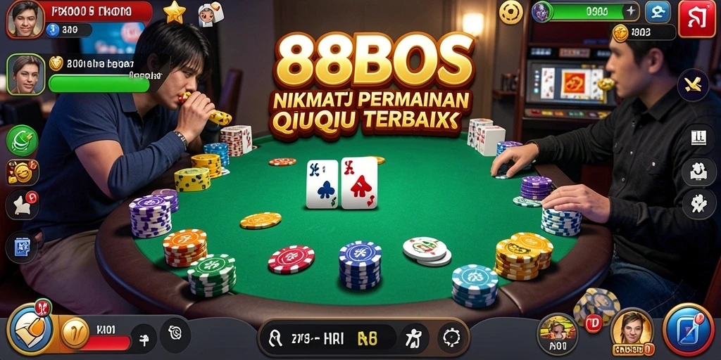 Screenshot utama 88BOS menampilkan keseruan bermain QiuQiu.
