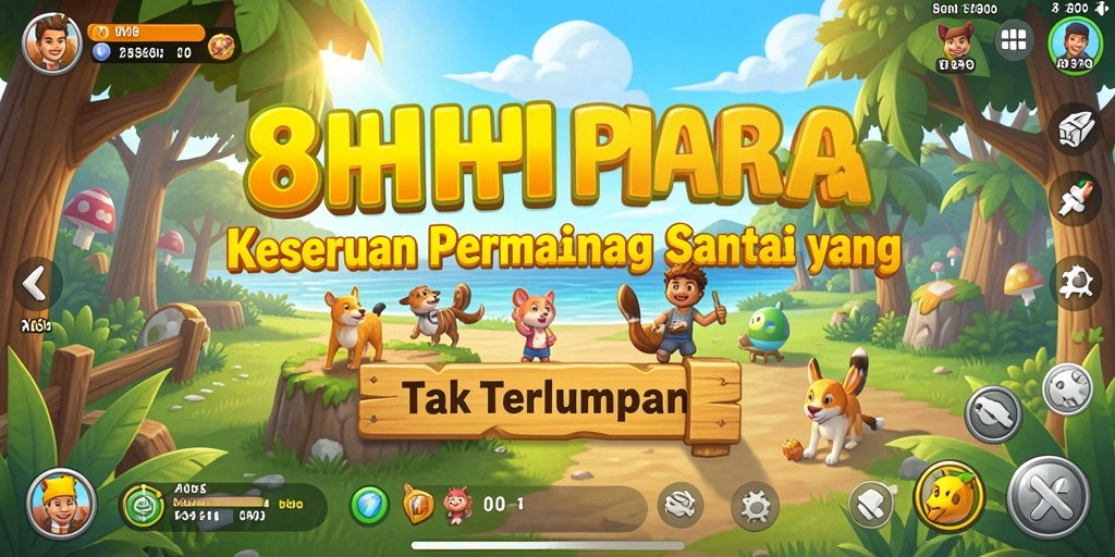 Tampilan gameplay 8HHH yang seru dan penuh warna.