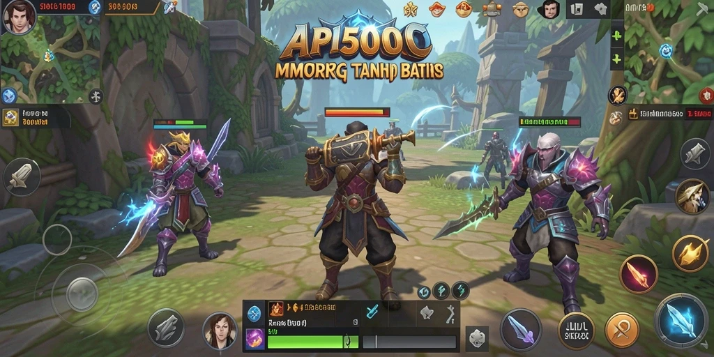 Tampilan gameplay menarik dari API5000 dalam dunia MMORPG.