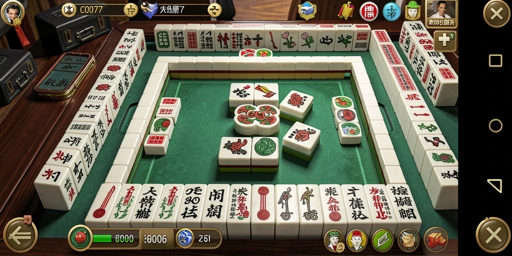 Tampilan gameplay seru Mahjong di C0077 dengan grafis menawan.