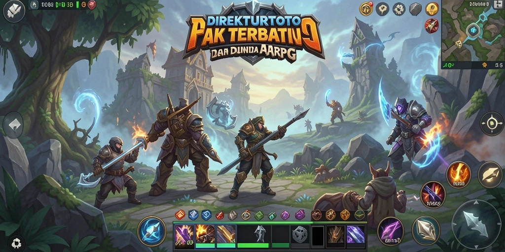 Screenshot gameplay menampilkan pertarungan seru di dunia ARPG.