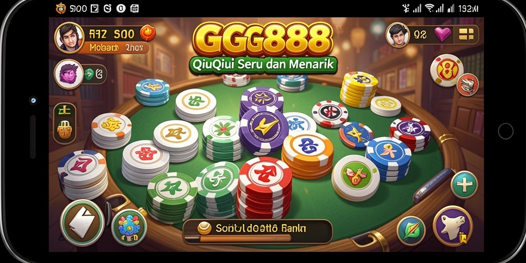 Screenshot gameplay QiuQiu GGG888 yang menegangkan.