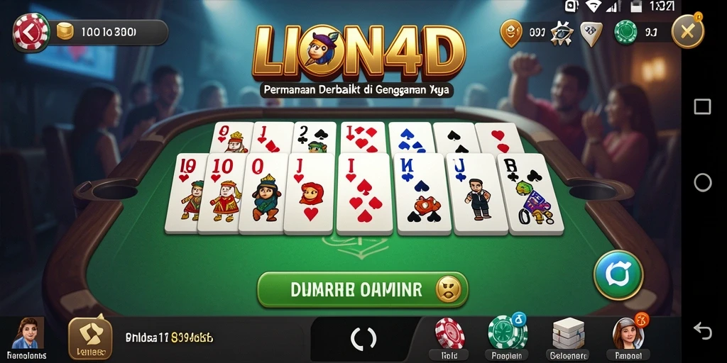 Tangkapan layar dari gameplay seru LION4D yang menampilkan aksi Domino.