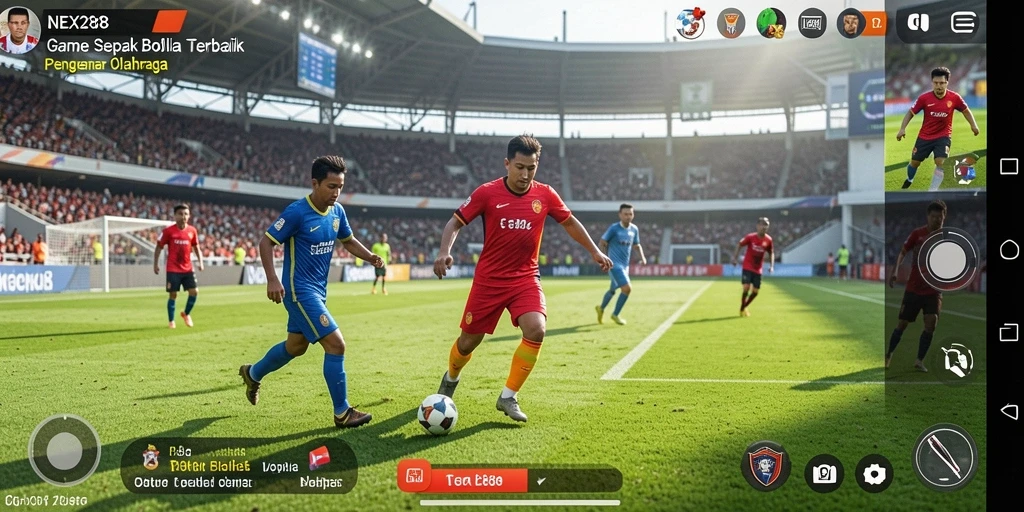 Gameplay sepak bola yang seru dan menegangkan di NEX288.