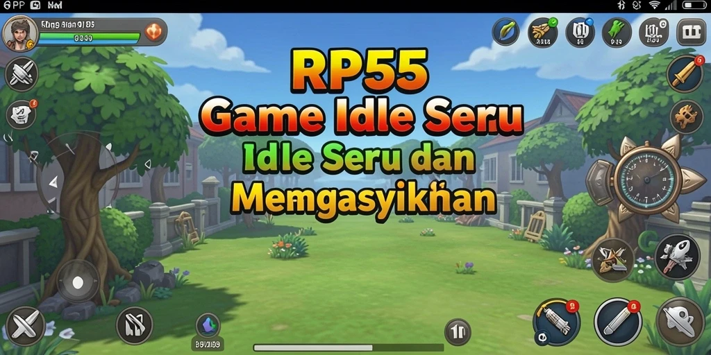Tampilan gameplay RP55 yang menarik dan penuh warna.