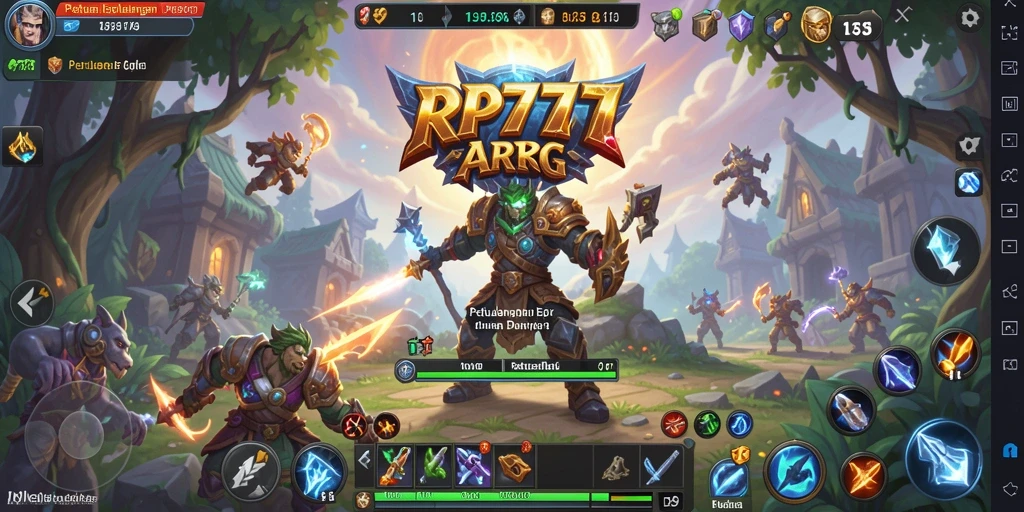 Screenshot gameplay RP777 menunjukkan aksi pertempuran yang mendebarkan.