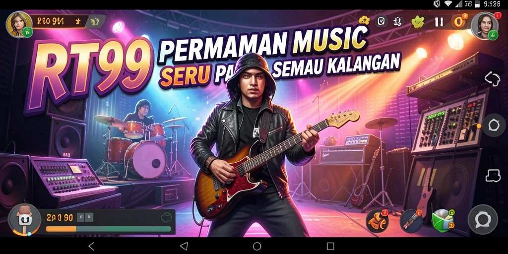 Screenshot gameplay menampilkan keseruan bermain musik di RT99.