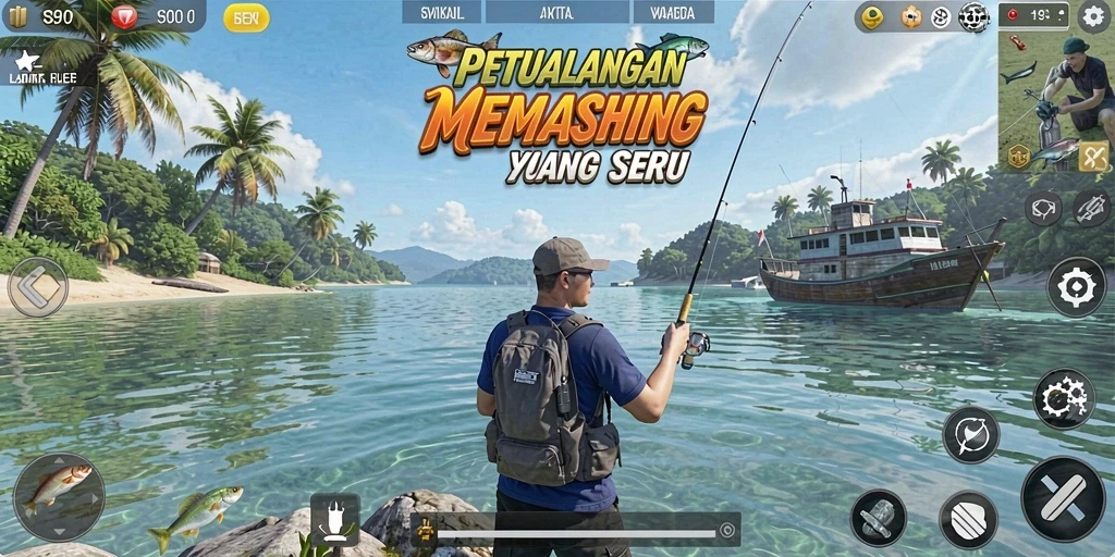 Tangkapan ikan yang memukau dalam gameplay S80.