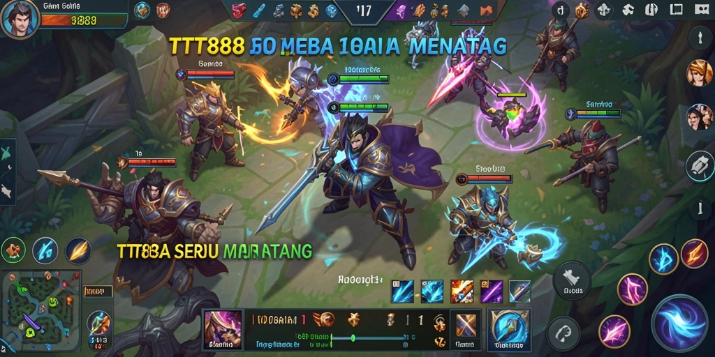 Tampilan gameplay seru dan menegangkan dalam TTT888.