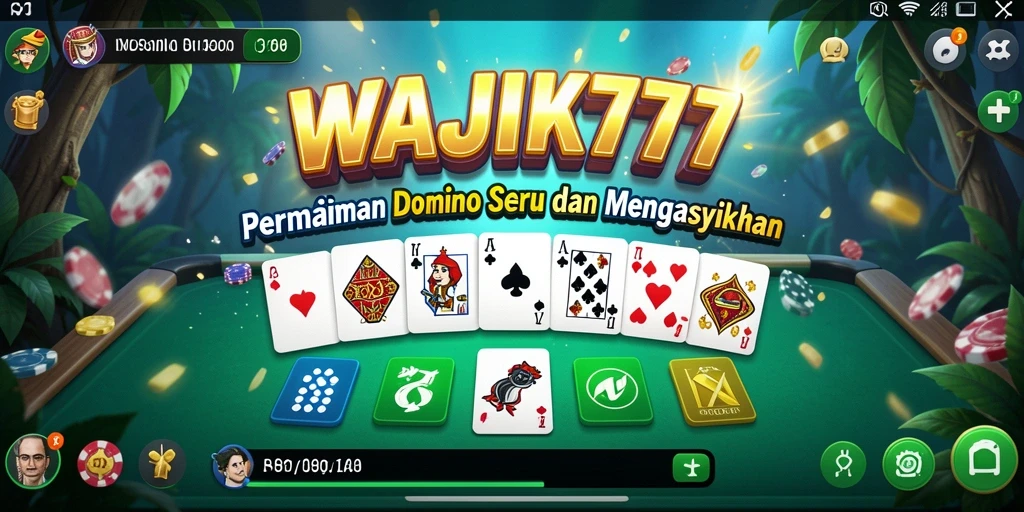 Screenshot gameplay WAJIK777 menampilkan serunya permainan Domino.