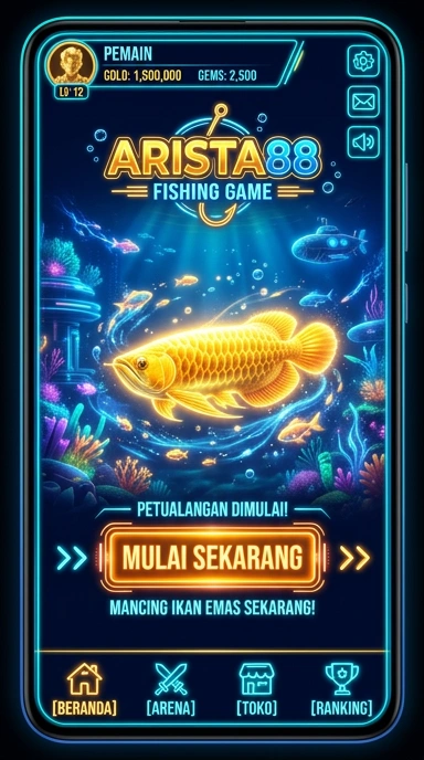 Tampilan aplikasi arista88 yang modern dan intuitif.